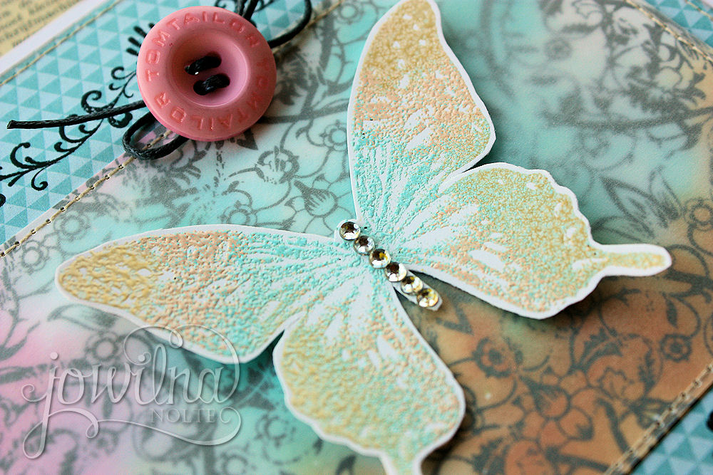 embossed butterfly